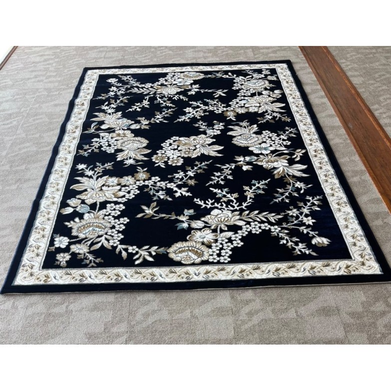 سجاد كلاسيك مالمو تركي S1020 كحلي مقاس 80*150