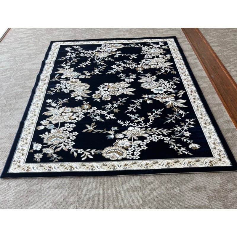 سجاد كلاسيك مالمو تركي S1020 كحلي مقاس 150*220