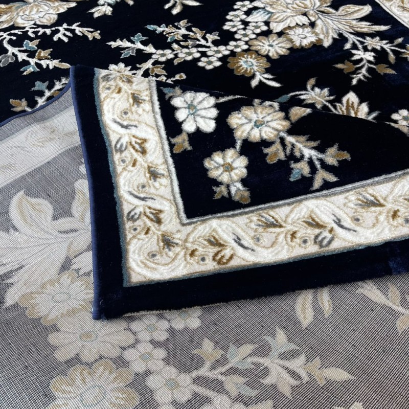 سجاد كلاسيك مالمو تركي S1020 كحلي مقاس 150*220