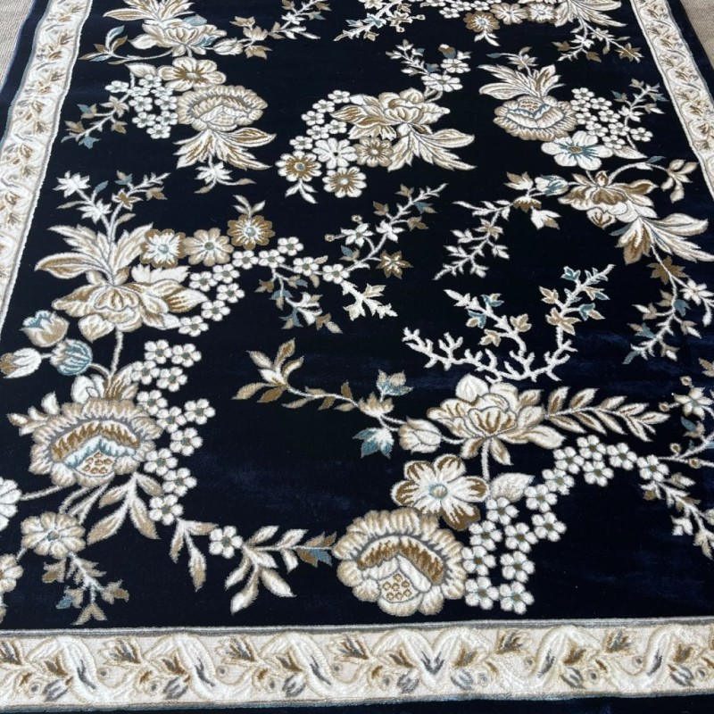 سجاد كلاسيك مالمو تركي S1020 كحلي مقاس 150*220