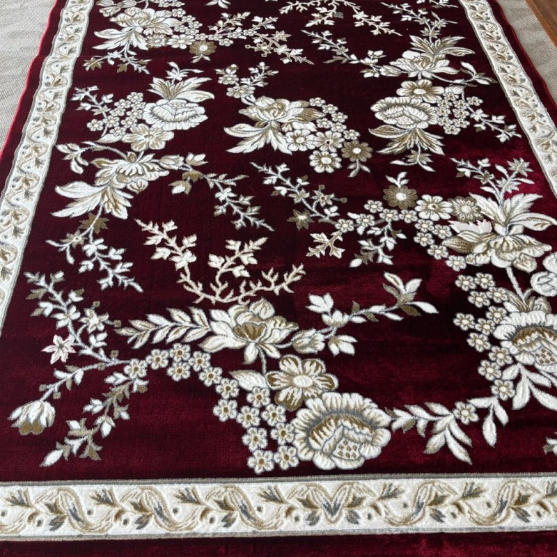 سجاد كلاسيك مالمو تركي S1020 عنابي مقاس 300*400