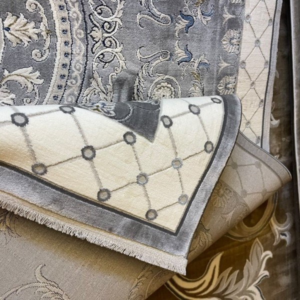 سجادة ريناس تركية 41152A رصاصي مقاس 200*300