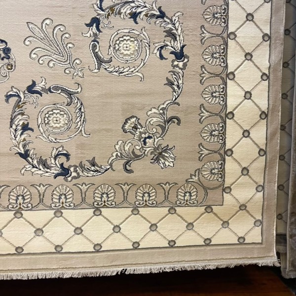 سجادة ريناس تركية 41152A رصاصي فاتح مقاس 100*200