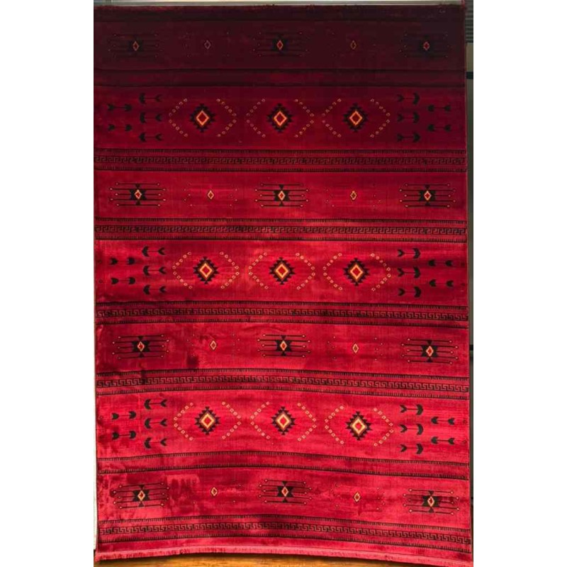 سجاد تركي بخارى سوبر افغاني 07381 احمر مقاس 100*300