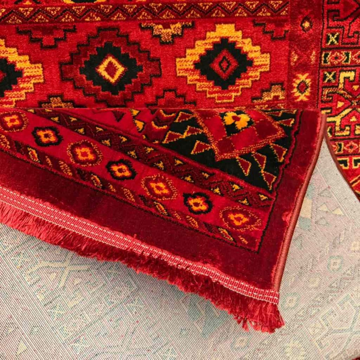 سجاد تركي بخارى سوبر افغاني RFG4507 احمر مقاس 400*600