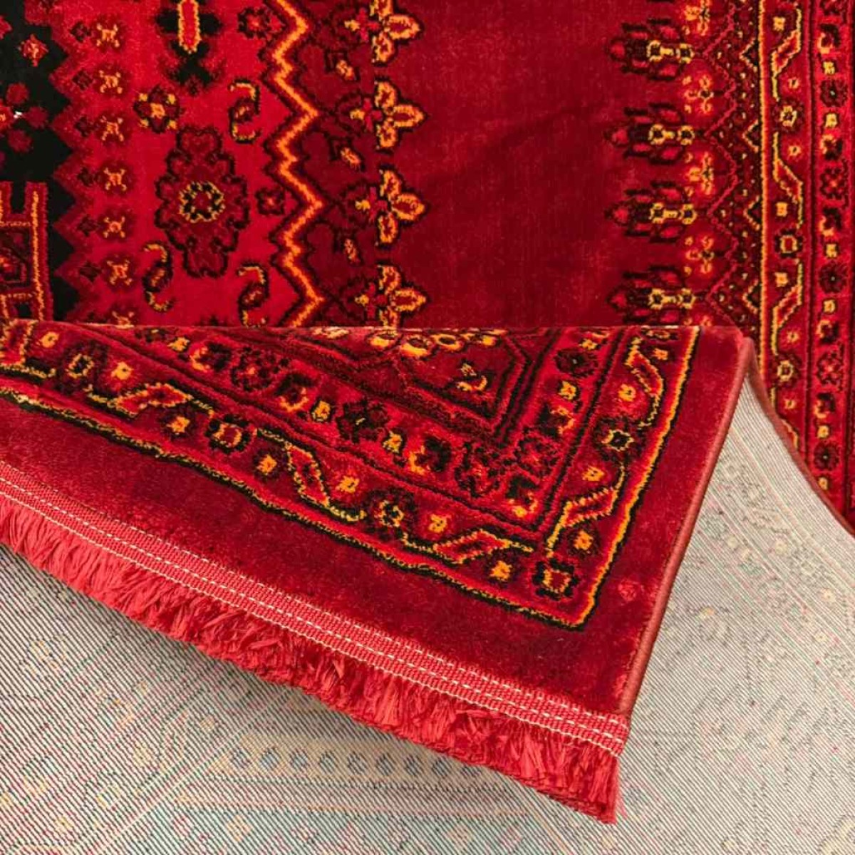 سجاد تركي بخارى سوبر افغاني RFG4541 احمر مقاس 300*400