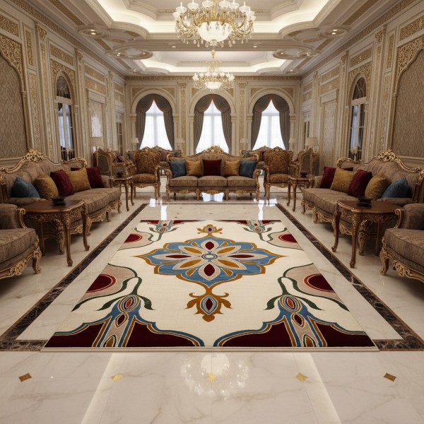 سجاد تركي سوبر ستار F500A كريم مقاس 400*800
