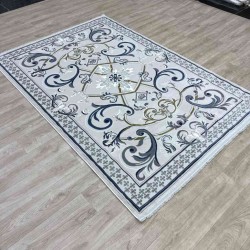 سجاد شرقي تاج نقش ايراني تركي 36023A رصاصي فاتح مقاس  250*350