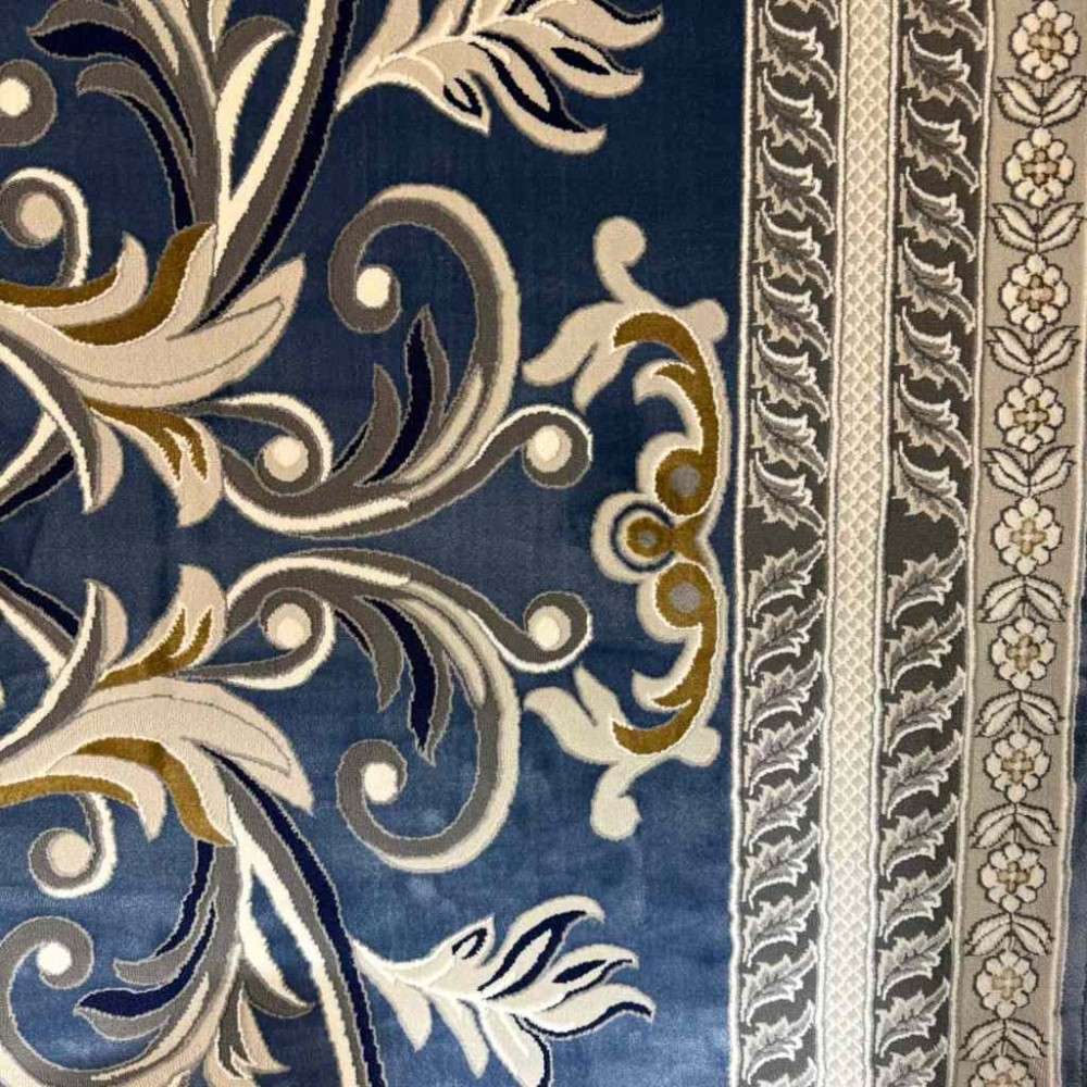 سجاد تركي تاج 8 38318A سماوي مقاس 50*80