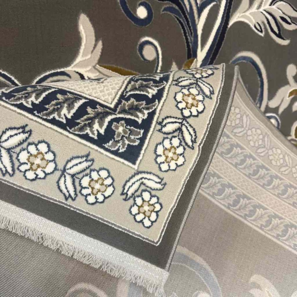 سجاد تركي تاج 8 38318A رصاصي مقاس 200*300