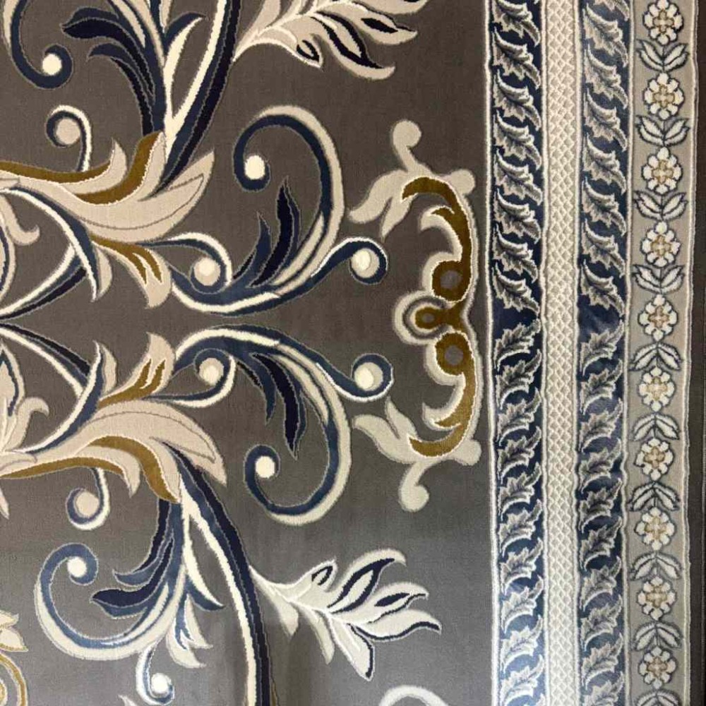 سجاد تركي تاج 8 38318A رصاصي مقاس 200*300