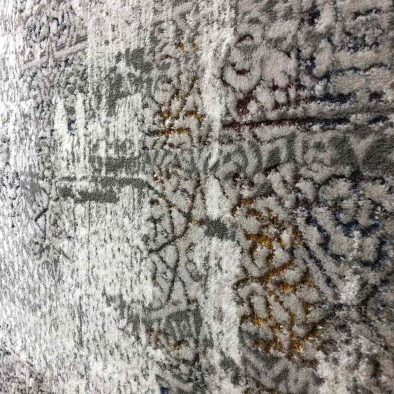 سجاد تركي برازما 5563  رصاصي مع ذهبي