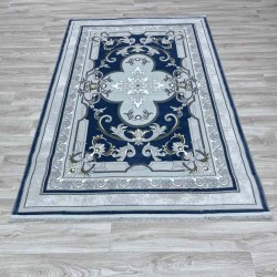 سجاد تركي سيرينتي نشقه ايراني 36235 سماوي مقاس 250*350