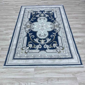 سجاد تركي سيرينتي نشقه ايراني 36235 سماوي مقاس 400*600