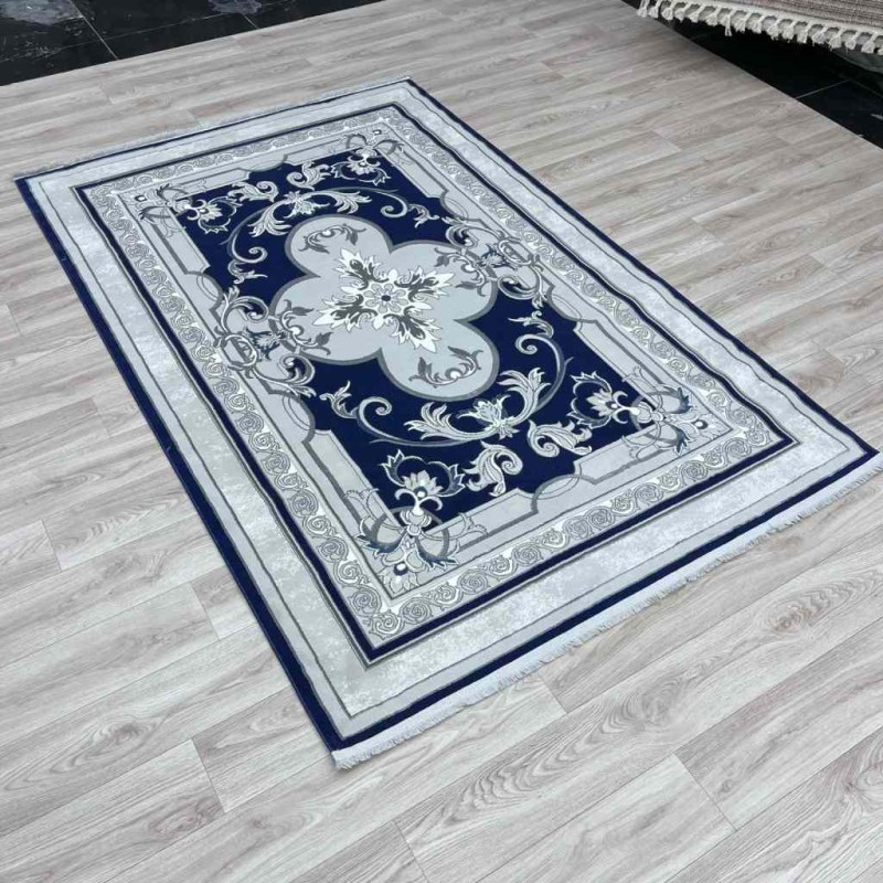 سجاد تركي سيرينتي نشقه ايراني 36235 كحلي مقاس 300*400