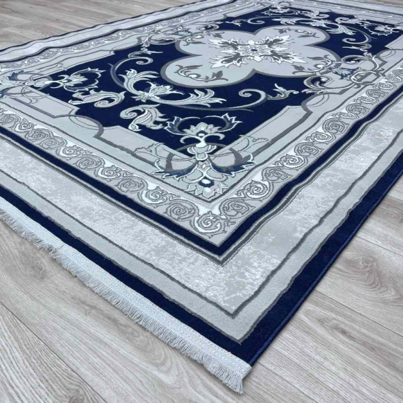 سجاد تركي سيرينتي نشقه ايراني 36235 كحلي مقاس 400*500