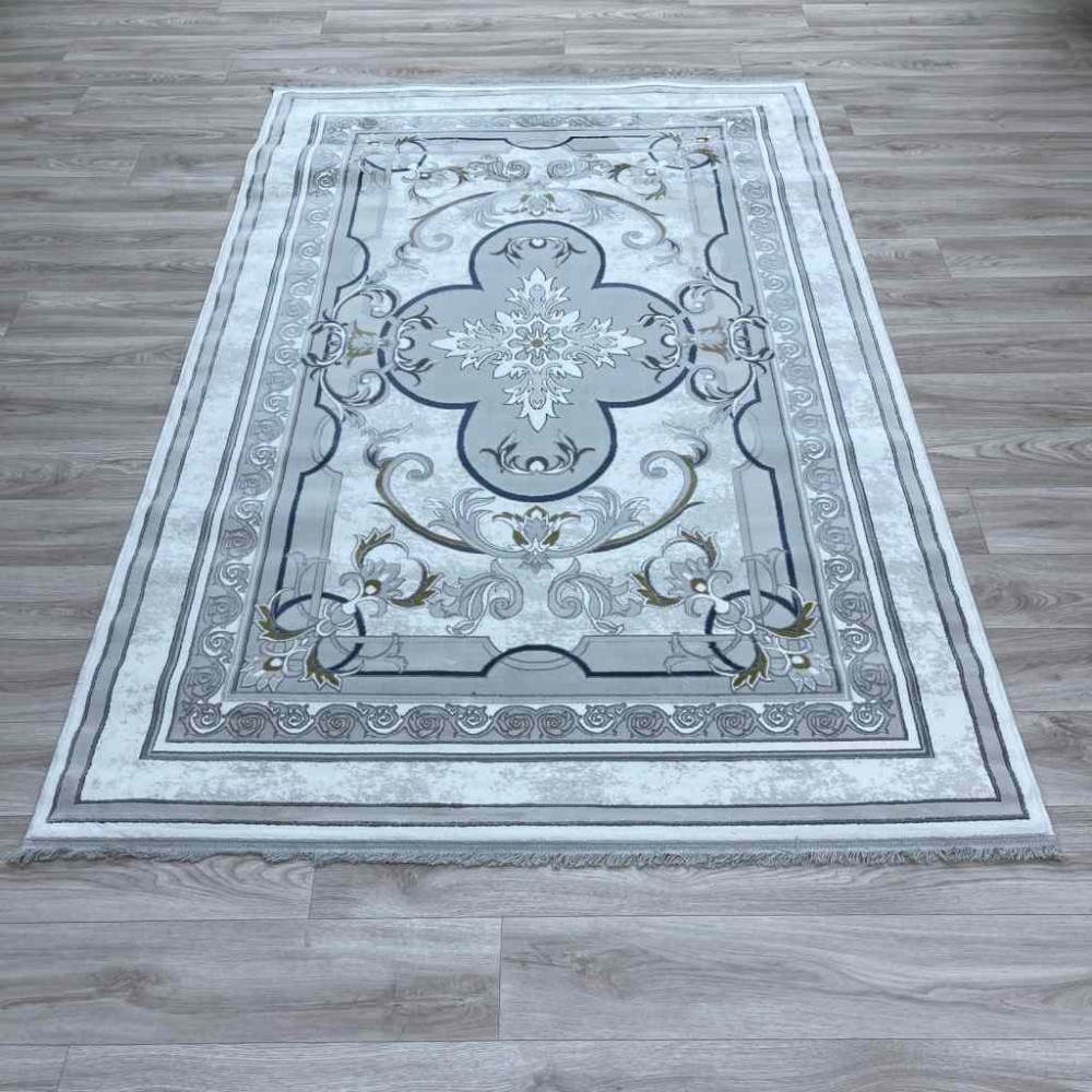 سجاد تركي سيرينتي نشقه ايراني 36235 كريم كريم مقاس 100*400