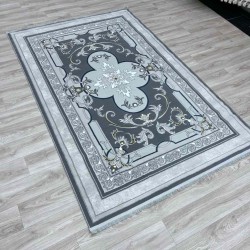 سجاد تركي سيرينتي نشقه ايراني 36235 رصاصي مقاس 100*400