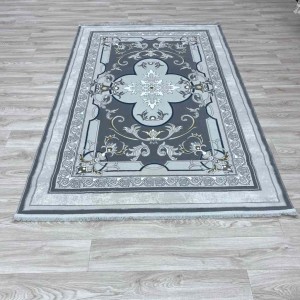 سجاد تركي سيرينتي نشقه ايراني 36235 رصاصي مقاس 100*400
