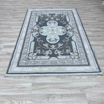سجاد تركي سيرينتي نشقه ايراني 36235 رصاصي مقاس 400*600