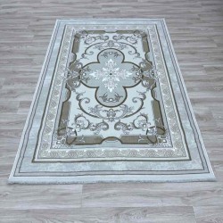 سجاد تركي سيرينتي نشقه ايراني 36235 كريم رمادي فاتح مقاس 300*400