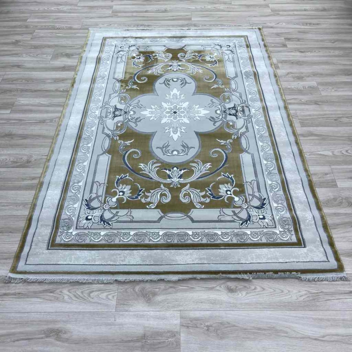 سجاد تركي سيرينتي نشقه ايراني 36235 ذهبي مقاس 300*400
