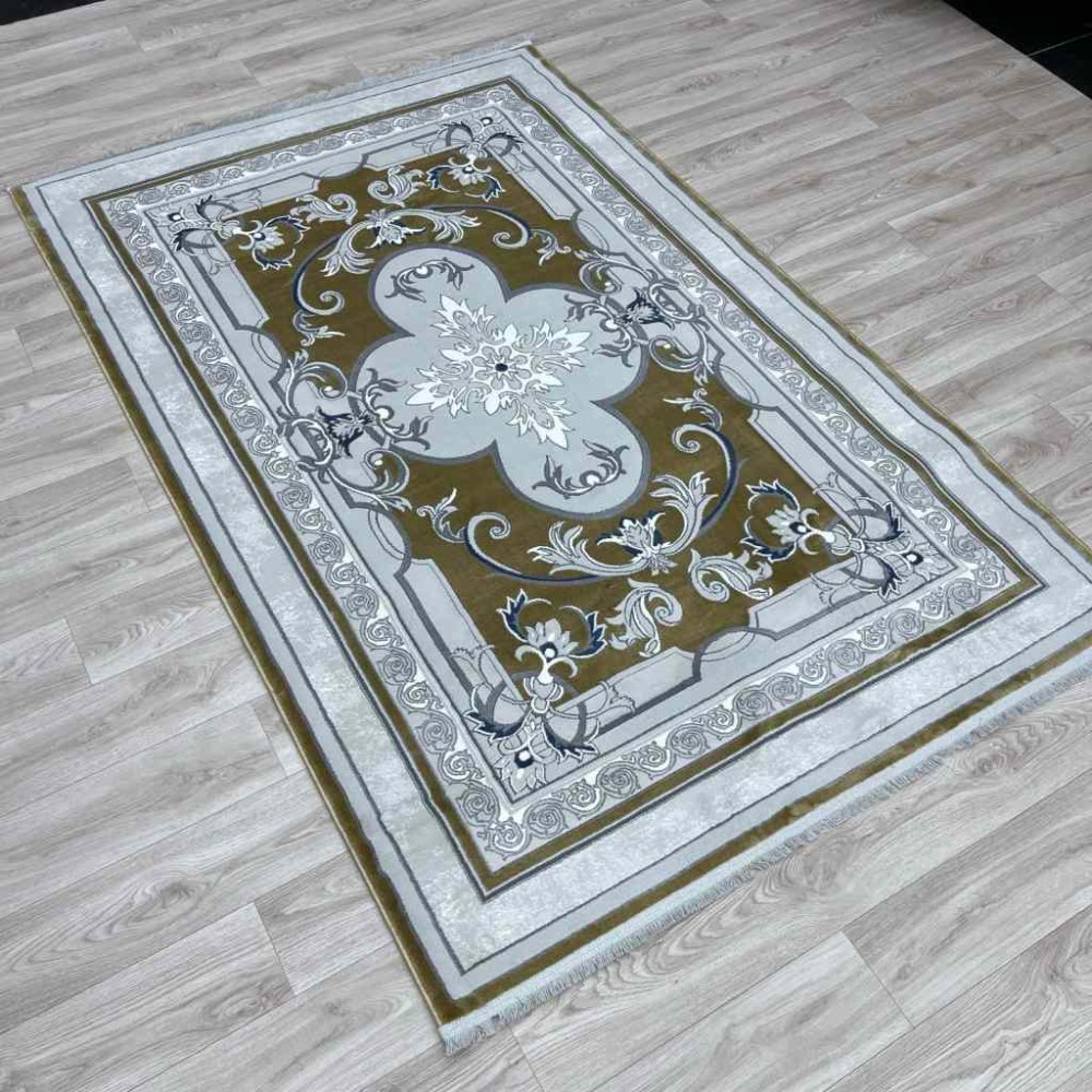 سجاد تركي سيرينتي نشقه ايراني 36235 ذهبي مقاس 300*500