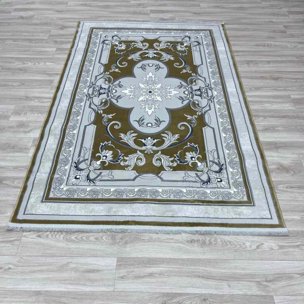 سجاد تركي سيرينتي نشقه ايراني 36235 ذهبي مقاس 300*500