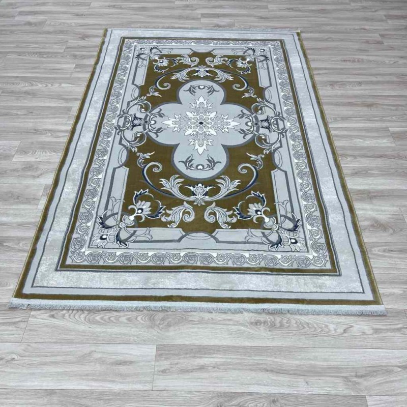 سجاد تركي سيرينتي نشقه ايراني 36235 ذهبي مقاس 300*400