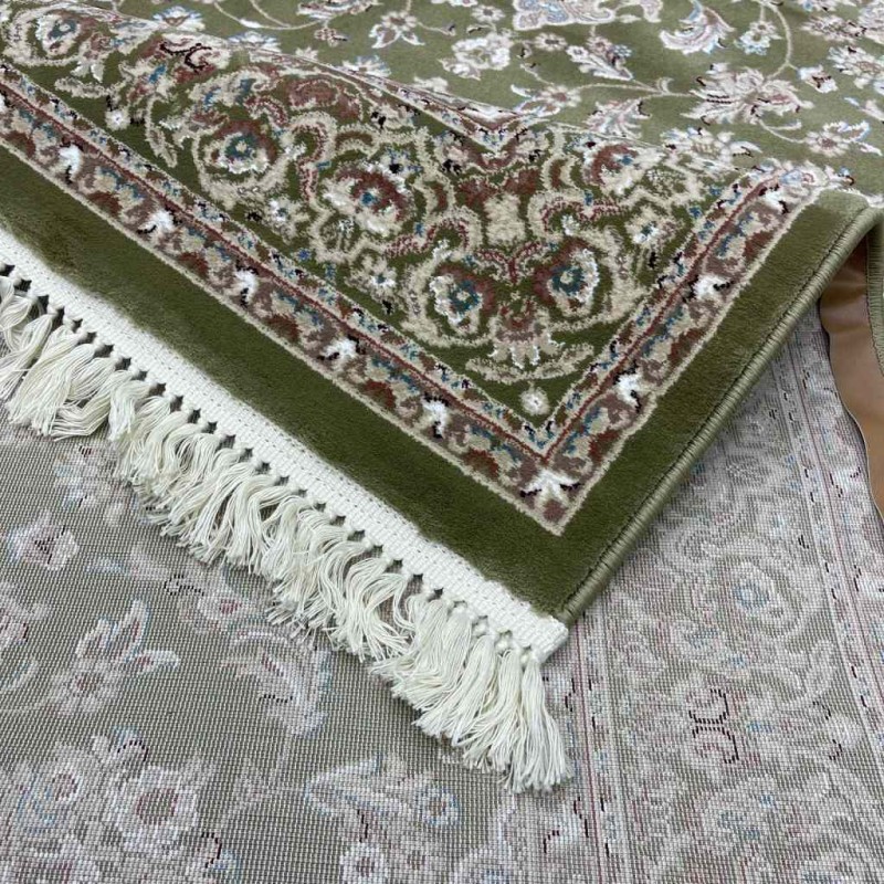 سجاد تركي البهاء كلاسيك سميك ناعم 3403D اخضر فاتح تفاحي مقاس 200*300