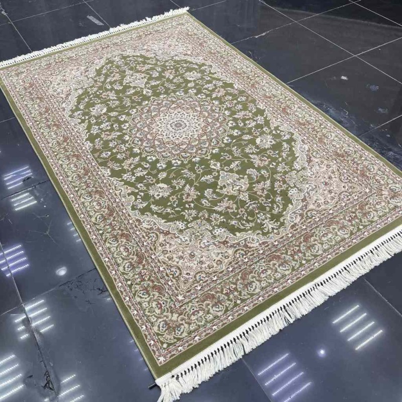 سجاد تركي البهاء كلاسيك سميك ناعم 3403D اخضر فاتح تفاحي مقاس 200*300