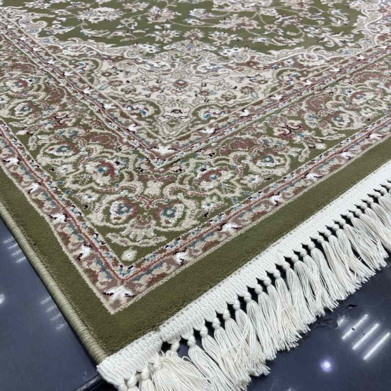 سجاد تركي البهاء كلاسيك سميك ناعم 3403D اخضر فاتح تفاحي مقاس 200*300