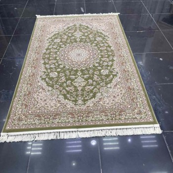 سجاد تركي البهاء كلاسيك سميك ناعم 3403D اخضر فاتح تفاحي مقاس 200*300