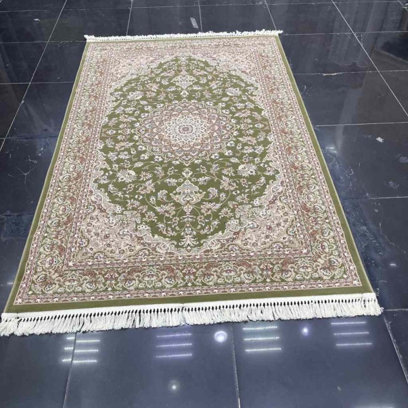 سجاد تركي البهاء كلاسيك سميك ناعم 3403D اخضر فاتح تفاحي مقاس 200*300