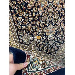 سجاد تركي الفخامة صوف اكرليك خيط مبروم  37878 لون كحلي مقاس 100*200