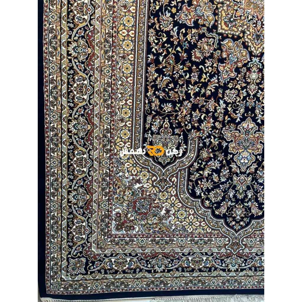 سجاد تركي الفخامة صوف اكرليك خيط مبروم  37878 لون كحلي مقاس 100*200