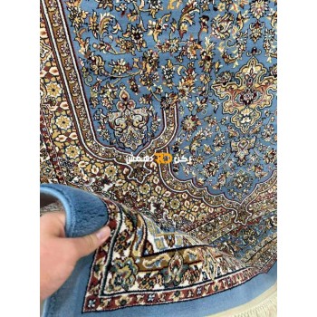 سجاد تركي الفخامة صوف اكرليك خيط مبروم  37878 لون سماوي مقاس 400*400