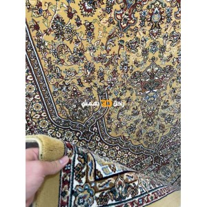 سجاد تركي الفخامة صوف اكرليك خيط مبروم 37878 لون ذهبي مقاس 100*400 سجاد تركي الفخامة صوف اكرليك خيط مبروم 37878 لون ذهبي مقاس 100*400