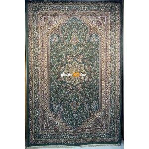 سجاد تركي الفخامة صوف اكرليك خيط مبروم  37878 لون اخضر مقاس 100*400