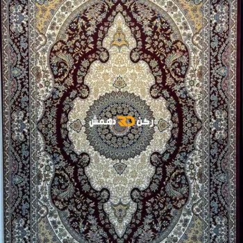 سجاد تركي الفخامة صوف اكرليك خيط مبروم  36963 لون احمر عنابي مقاس 300*500