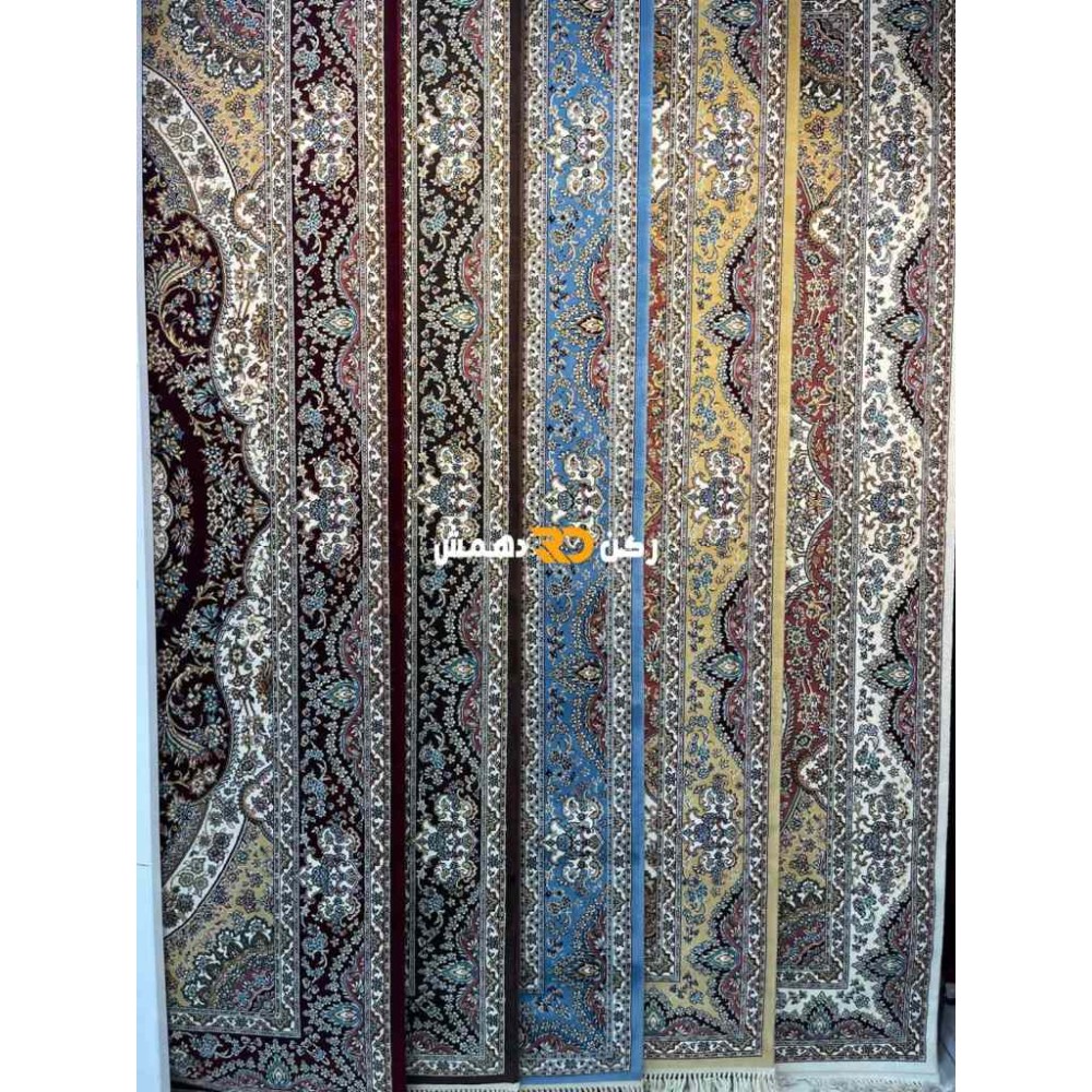 سجاد تركي الفخامة صوف اكرليك خيط مبروم  36963 لون كحلي مقاس 400*600