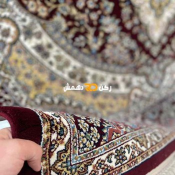 سجاد تركي الفخامة صوف اكرليك خيط مبروم  36963 لون احمر عنابي مقاس 300*500