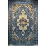 سجاد تركي الفخامة صوف اكرليك خيط مبروم  36963 لون سماوي مقاس 100*300