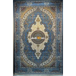 سجاد تركي الفخامة صوف اكرليك خيط مبروم  36963 لون سماوي مقاس 400*600