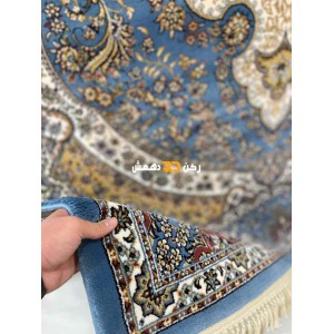 سجاد تركي الفخامة صوف اكرليك خيط مبروم 36963 لون سماوي مقاس 100*400 سجاد تركي الفخامة صوف اكرليك خيط مبروم 36963 لون سماوي مقاس 100*400