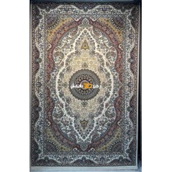 سجاد تركي الفخامة صوف اكرليك خيط مبروم  36963 لون كريم مقاس 100*200