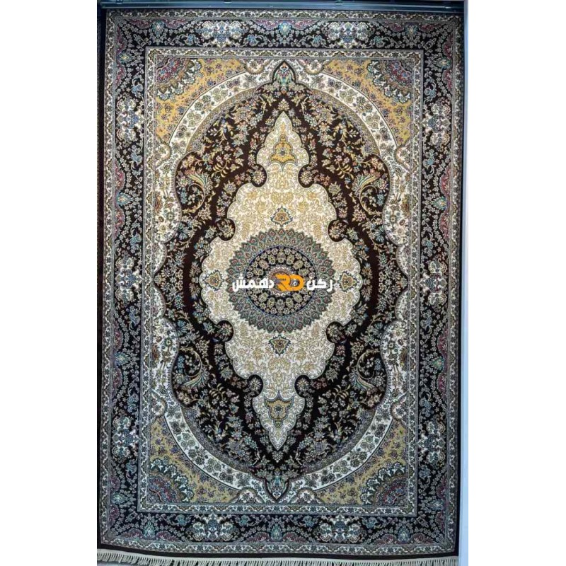 سجاد تركي الفخامة صوف اكرليك خيط مبروم  36963 لون بني مقاس 100*400