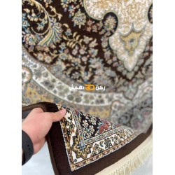 سجاد تركي الفخامة صوف اكرليك خيط مبروم  36963 لون بني مقاس 250*350