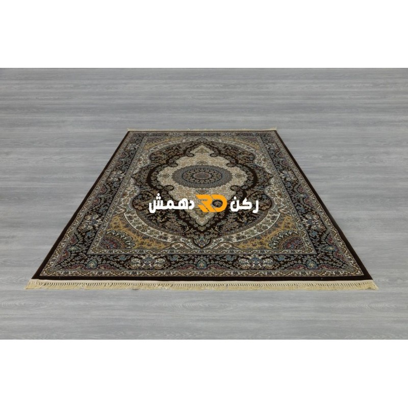 سجاد تركي الفخامة صوف اكرليك خيط مبروم  36963 لون بني مقاس 400*400