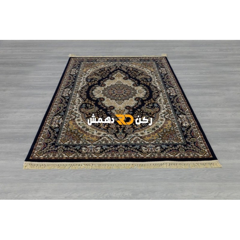 سجاد تركي الفخامة صوف اكرليك خيط مبروم  36963 لون كحلي مقاس 100*200